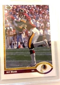 Art Monk - UPPER DECK 1991, Washington Redskins/Commanders