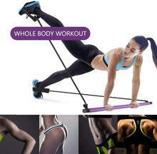 Load image into Gallery viewer, Yoga Pilates Exercise Bar with Resistance Band, Home Gym, Muscle Toning Bar, Fitness Stretching Workout