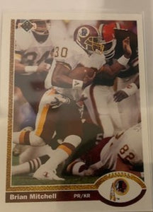 Brian Mitchell - UPPER DECK 1991, Washington Redskins/Commanders