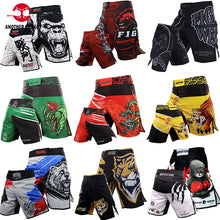 Cargar imagen en el visor de la galería, Tiger MMA Pants Combat Boxing Shorts for Men Fitness Gym Sports Jiu-Jitsu Kickboxing Muay Thai Shorts Crossfit BJJ Fight Wear