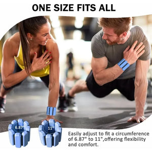 Wrist & Ankle Weights for Women Men Adjustable Arm & Leg Weights Wearable Weighted Bracelet for Yoga Running Cardio Gym Workouts