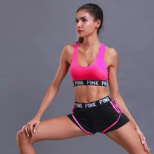 Load image into Gallery viewer, New Yoga Set Women Hollow Beauty Back Sports Bra+Hip Lifting Sports Shorts Workout Set Seamless Fitness Gym Set Sportswear