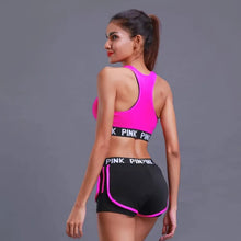 Cargar imagen en el visor de la galería, New Yoga Set Women Hollow Beauty Back Sports Bra+Hip Lifting Sports Shorts Workout Set Seamless Fitness Gym Set Sportswear