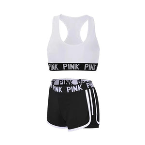 New Yoga Set Women Hollow Beauty Back Sports Bra+Hip Lifting Sports Shorts Workout Set Seamless Fitness Gym Set Sportswear