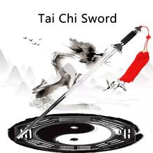 Cargar imagen en el visor de la galería, Upgraded Version Of Tai Chi Telescopic Folding Sword Portable Stainless Steel Morning Training performance Martial Arts Supplies