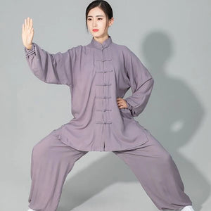 Tai chi Solid Cotton 6 Colors High Quality Wushu Kung fu Clothing Kids Adult Martial Arts Wing Chun Suit