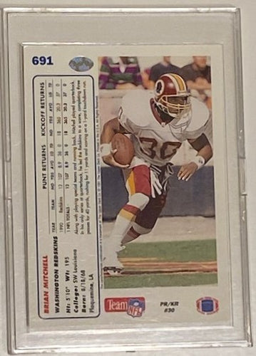 Brian Mitchell - UPPER DECK 1991, Washington Redskins/Commanders