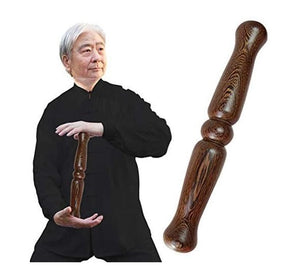 Natural Polished Smooth Tai Chi Stick Wenge Wood Tai Chi Ruler Martial Art Hard Wood Diameter 50mm Length 33CM