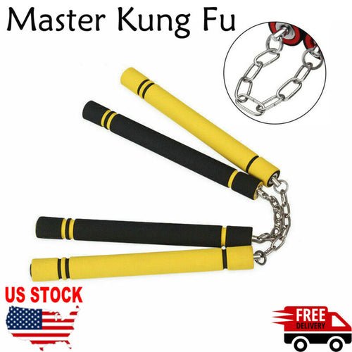 Martial Arts Foam Nunchaku Nunchucks Sponge Stick Chain Practice Training Safety Martial Arts Products